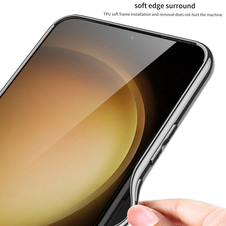 For Samsung Galaxy S24 5G GKK Plating TPU + Leather Full Coverage Phone Case(Black) - free shipping - PMC Jewellery - Order now!