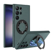 For Samsung Galaxy S24 Ultra 5G GKK Skin Feel Leather MagSafe Magnetic Phone Case with Holder(Green) - free shipping - PMC TechLife - Order now!