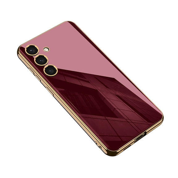 For Samsung Galaxy S24 5G GKK Electroplating TPU Full Coverage Phone Case(Red)