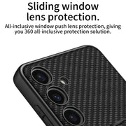 For Samsung Galaxy S24 5G GKK Skin Feel Leather Fold Holder Phone Case(Black)