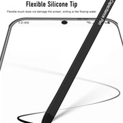 For Samsung Galaxy S24 5G GKK Space Frame Transparent PC + TPU Phone Case with Pen(Transparent Black)