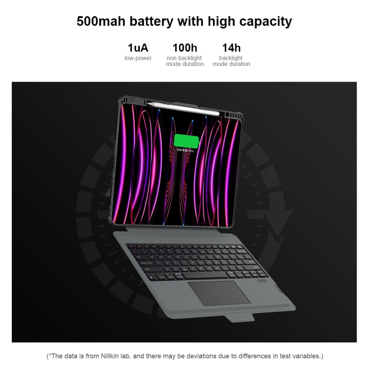 For iPad Pro 13 2024 Nillkin Backlit Version Bumper Link Keyboard Case - free shipping - PMC Jewellery - Order now!