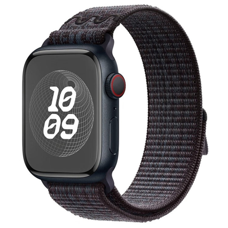 For Apple Watch Series 3 42mm Loop Nylon Watch Band(Black Blue) - free shipping - PMC TechLife - Order now!