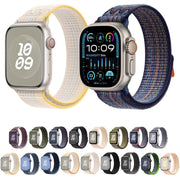 For Apple Watch Ultra 2 49mm Loop Nylon Watch Band(Milky White)