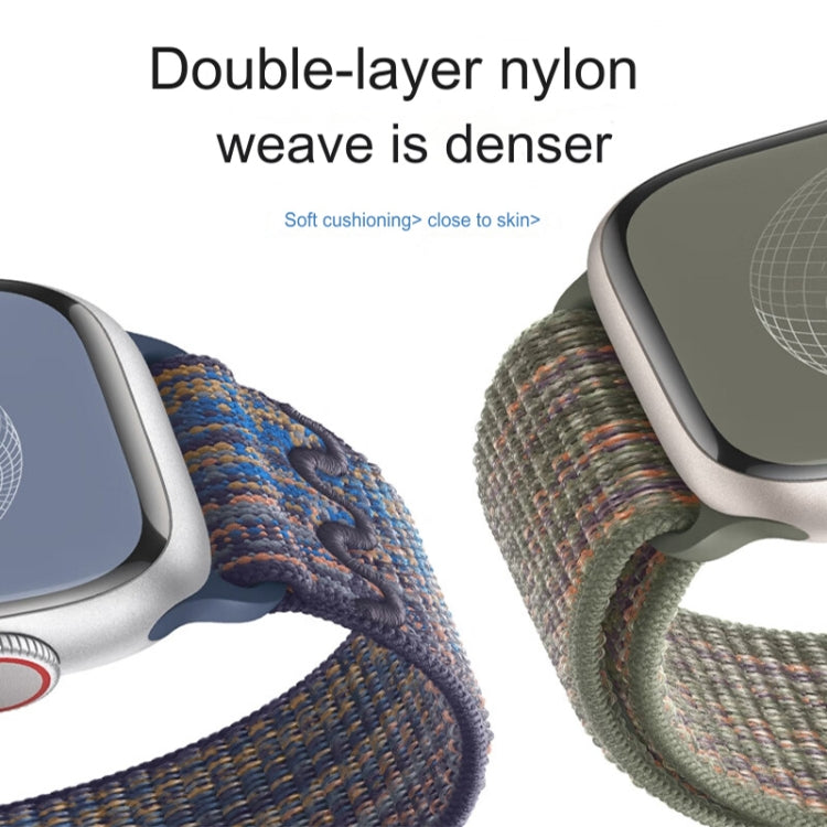 For Apple Watch Series 8 41mm Loop Nylon Watch Band(Midnight) - free shipping - PMC TechLife - Order now!