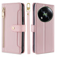 For Itel RS4 4G Sheep Texture Cross-body Zipper Wallet Leather Phone Case(Pink) - More Brand by PMC TechLife | Online Shopping South Africa | PMC TechLife | Buy Now Pay Later Mobicred