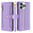 For Itel A50 4G Sheep Texture Cross-body Zipper Wallet Leather Phone Case(Purple) - More Brand by PMC TechLife | Online Shopping South Africa | PMC TechLife | Buy Now Pay Later Mobicred