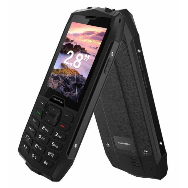 HAMTOD H3 Rugged Phone, EU Version, 2.8 inch T107 ARM CortexTM A7 Quad-core 1.0GHz, Network: 4G, VoLTE, BT, SOS(Black)