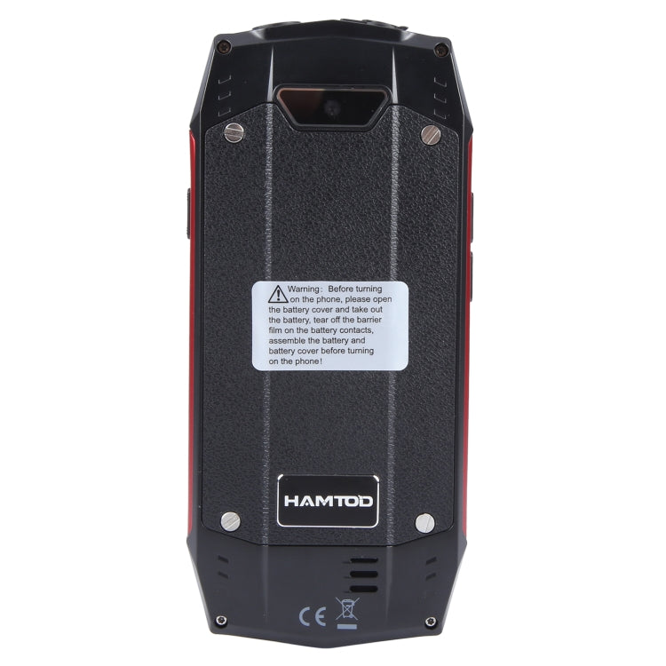 HAMTOD H3 Rugged Phone, EU Version, 2.8 inch T107 ARM CortexTM A7 Quad-core 1.0GHz, Network: 4G, VoLTE, BT, SOS(Red) - free shipping - PMC Jewellery - Order now!