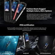 HAMTOD H3 Rugged Phone, EU Version, 2.8 inch T107 ARM CortexTM A7 Quad-core 1.0GHz, Network: 4G, VoLTE, BT, SOS(Red)
