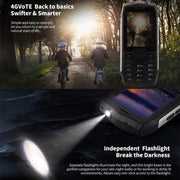 HAMTOD H3 Rugged Phone, EU Version, 2.8 inch T107 ARM CortexTM A7 Quad-core 1.0GHz, Network: 4G, VoLTE, BT, SOS(Red)