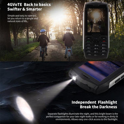 HAMTOD H3 Rugged Phone, EU Version, 2.8 inch T107 ARM CortexTM A7 Quad-core 1.0GHz, Network: 4G, VoLTE, BT, SOS(Black) - free shipping - PMC Jewellery - Order now!