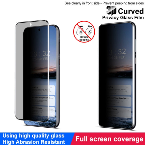 For Huawei Pura 70 Ultra imak 3D Curved HD Full Screen Anti-spy Tempered Glass Protective Film