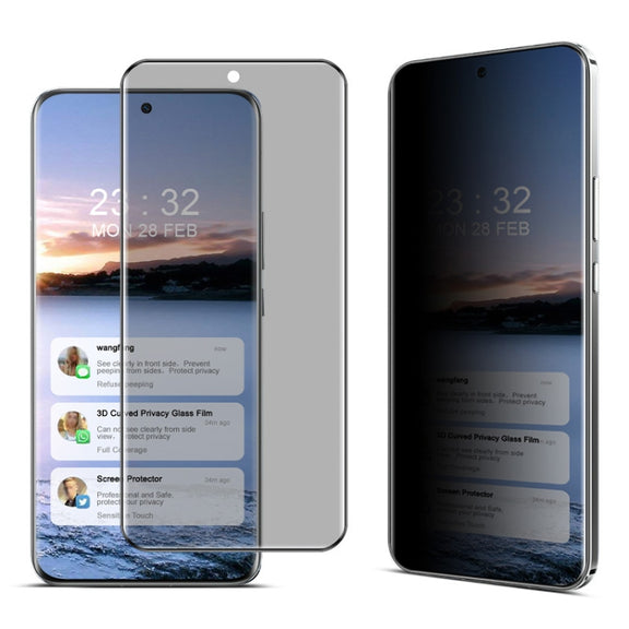 For Honor Magic6 5G imak 3D Curved HD Full Screen Anti-spy Tempered Glass Protective Film