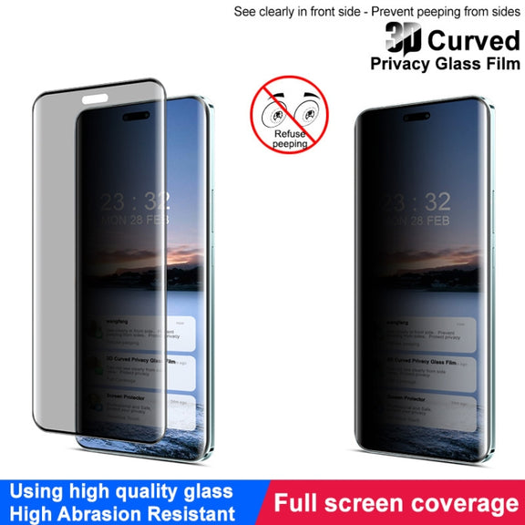 For Honor Magic6 RSR Porsche Design imak 3D Curved HD Full Screen Anti-spy Tempered Glass Protective Film