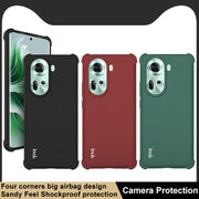 For OPPO Reno11 5G Global imak Shockproof Airbag TPU Phone Case(Matte Black)