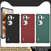 For OPPO Reno11 Pro 5G Global imak Shockproof Airbag TPU Phone Case(Matte Black)