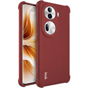For OPPO Reno11 Pro 5G Global imak Shockproof Airbag TPU Phone Case(Matte Red)