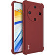 For Honor X9b 5G / Magic6 Lite 5G imak Shockproof Airbag TPU Phone Case(Matte Red) - Honor Cases by imak | Online Shopping South Africa | PMC Jewellery | Buy Now Pay Later Mobicred