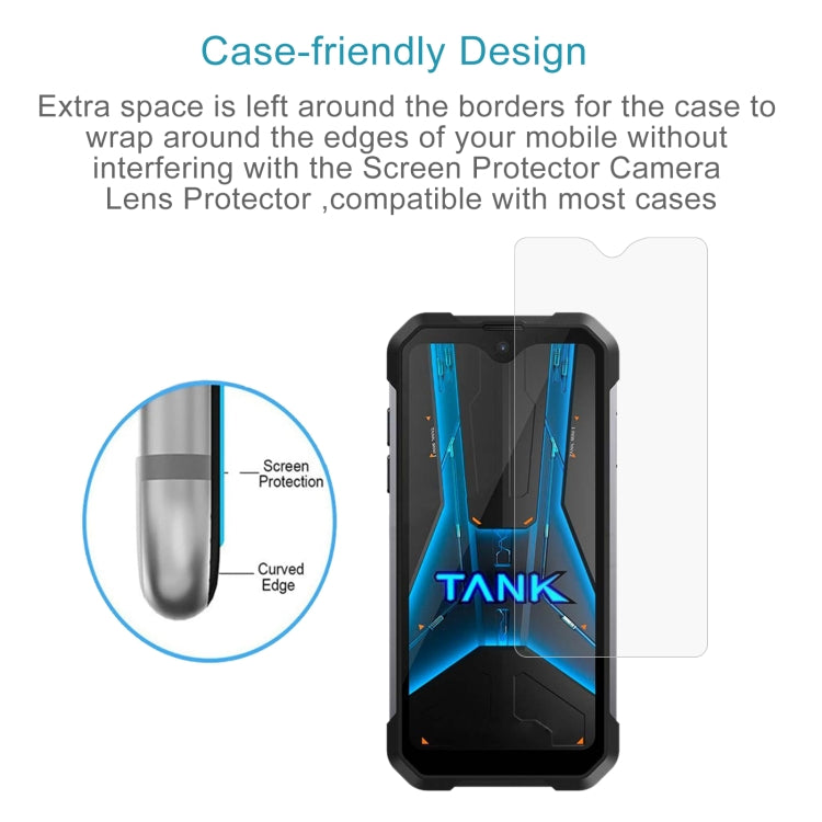 For Unihertz 8849 Tank Mini 1 50pcs 0.26mm 9H 2.5D Tempered Glass Film - Others by PMC TechLife | Online Shopping South Africa | PMC TechLife | Buy Now Pay Later Mobicred