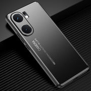 For vivo iQOO Neo 9 Pro Frosted Metal Phone Case(Black)
