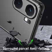 For vivo iQOO Neo 9 Frosted Metal Phone Case(Black)