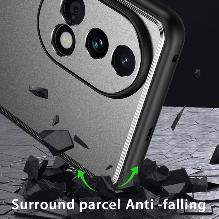 For Huawei Pura 70 Frosted Metal Phone Case(Silver)