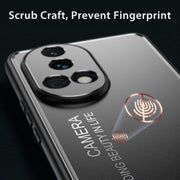 For Huawei Pura 70 Frosted Metal Phone Case(Blue)