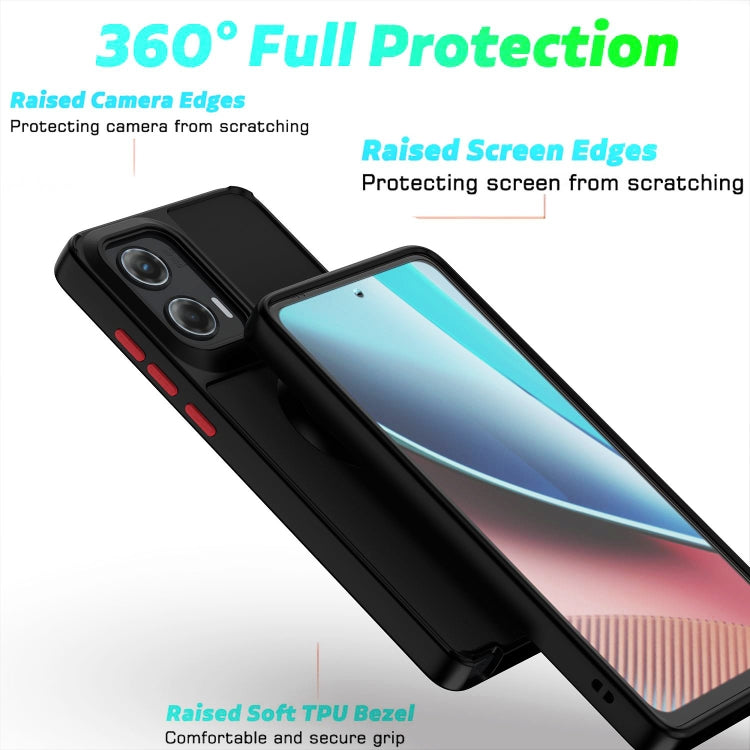 For Motorola Moto G Stylus 5G 2024 Q Shadow 1 Series TPU + PC Phone Case with Ring(Royal Blue) - Motorola Cases by PMC TechLife | Online Shopping South Africa | PMC TechLife | Buy Now Pay Later Mobicred