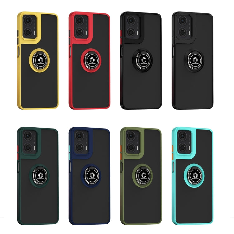 For Motorola Moto G24 / G04 Q Shadow 1 Series TPU + PC Phone Case with Ring(Black+Red) - Motorola Cases by PMC TechLife | Online Shopping South Africa | PMC TechLife | Buy Now Pay Later Mobicred