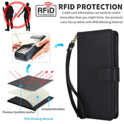 For Samsung Galaxy S24+ / S25+ 5G Multi-Card Wallet RFID Leather Phone Case(Black)