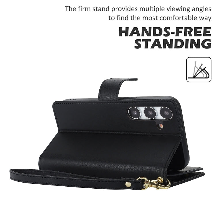 For Samsung Galaxy S24+ / S25+ 5G Multi-Card Wallet RFID Leather Phone Case(Black) - Galaxy S24+ 5G Cases by PMC TechLife | Online Shopping South Africa | PMC TechLife | Buy Now Pay Later Mobicred