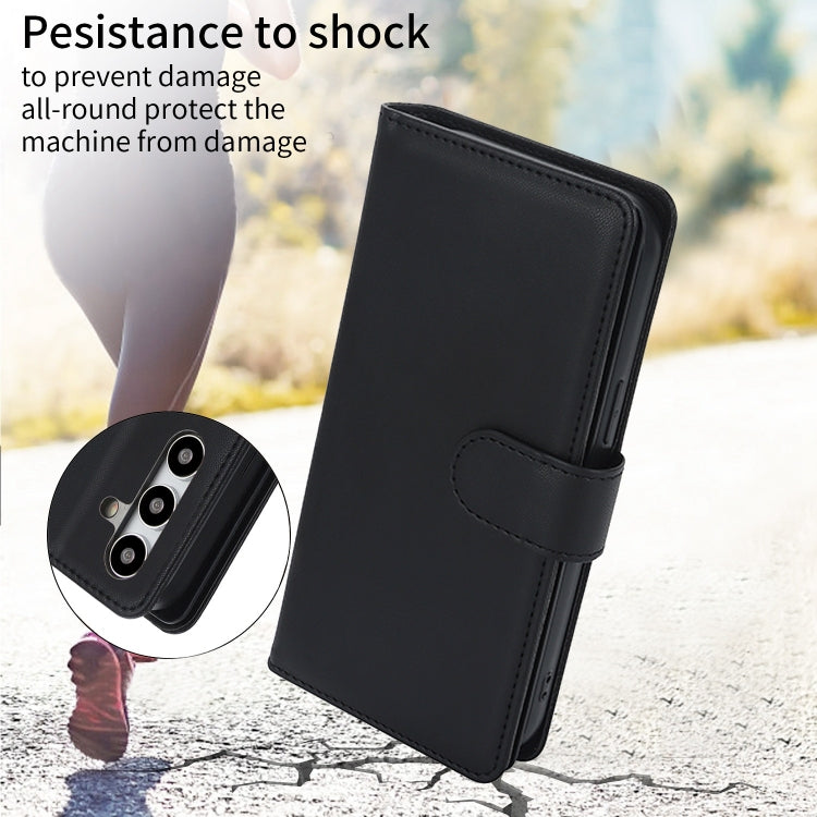 For Samsung Galaxy S24+ / S25+ 5G Multi-Card Wallet RFID Leather Phone Case(Black)
