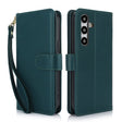 For Samsung Galaxy S24+ / S25+ 5G Multi-Card Wallet RFID Leather Phone Case(Green) - Galaxy S24+ 5G Cases by PMC TechLife | Online Shopping South Africa | PMC TechLife | Buy Now Pay Later Mobicred