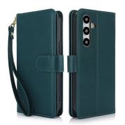 For Samsung Galaxy S24+ / S25+ 5G Multi-Card Wallet RFID Leather Phone Case(Green)