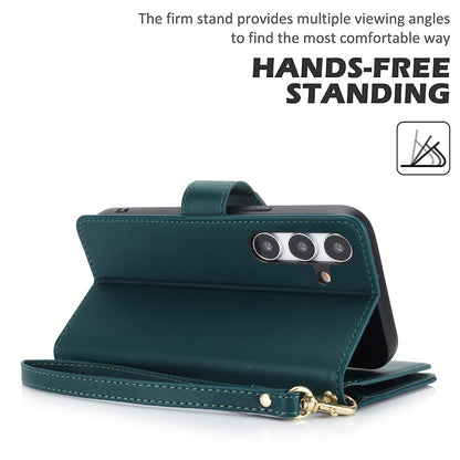 For Samsung Galaxy S24+ / S25+ 5G Multi-Card Wallet RFID Leather Phone Case(Green) - Galaxy S24+ 5G Cases by PMC Jewellery | Online Shopping South Africa | PMC Jewellery | Buy Now Pay Later Mobicred