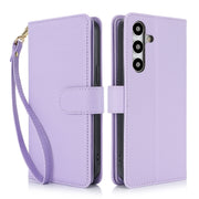 For Samsung Galaxy S24+ / S25+ 5G Multi-Card Wallet RFID Leather Phone Case(Light Purple)