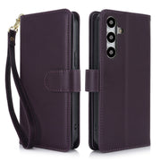 For Samsung Galaxy S24+ / S25+ 5G Multi-Card Wallet RFID Leather Phone Case(Dark Purple)
