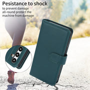 For Samsung Galaxy S24 / S25 5G Multi-Card Wallet RFID Leather Phone Case(Green)