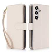 For Samsung Galaxy S24 / S25 5G Multi-Card Wallet RFID Leather Phone Case(Apricot)