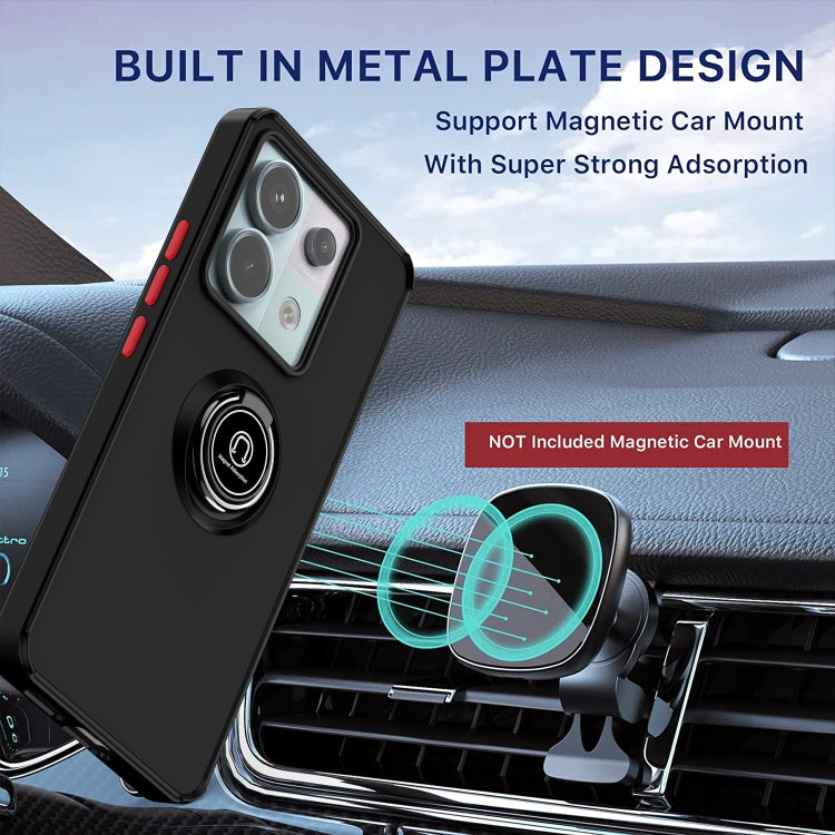 For Xiaomi Redmi Note 13 Pro 5G Q Shadow 1 Series TPU + PC Phone Case with Ring(Sky Blue) - Note 13 Pro Cases by PMC TechLife | Online Shopping South Africa | PMC TechLife