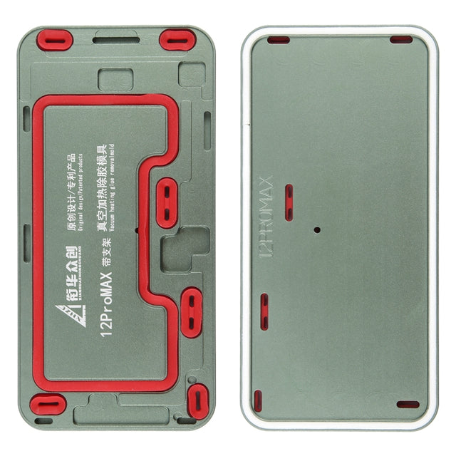 For iPhone 12 Pro Max LCD Screen Frame Vacuum Heating Glue Removal Mold with Holder