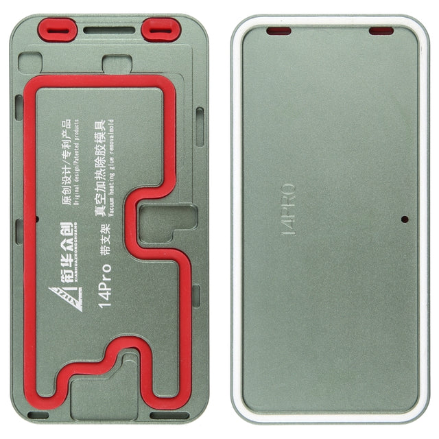 For iPhone 14 Pro LCD Screen Frame Vacuum Heating Glue Removal Mold with Holder
