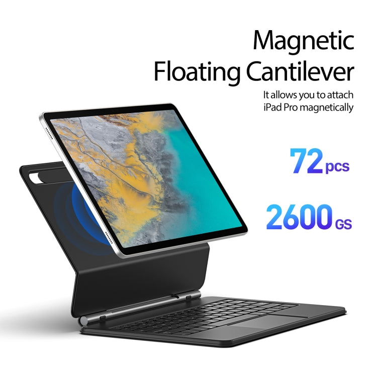 For Samsung Galaxy Tab S10+ / S9+ DUX DUCIS MK Series Floating Magnetic Keyboard Tablet Leather Case