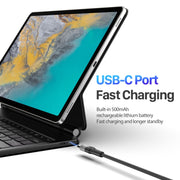 For Samsung Galaxy Tab S10+ / S9+ DUX DUCIS MK Series Floating Magnetic Keyboard Tablet Leather Case