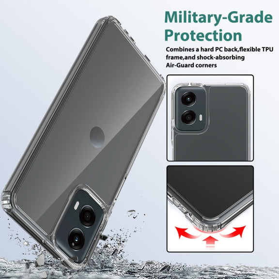 For Motorola Moto G 5G 2024 Scratchproof Acrylic TPU Phone Case(Transparent)