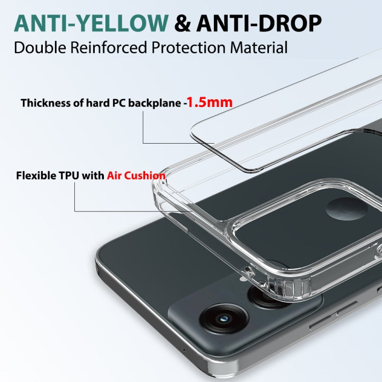 For Motorola Moto G 5G 2024 Scratchproof Acrylic TPU Phone Case(Transparent)