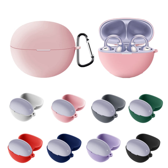 For Huawei FreeClip Earphone Liquid Silicone Protective Case(White)
