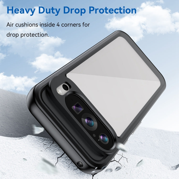 For Google Pixel 9 Colorful Series Acrylic Hybrid TPU Phone Case(Black) - Google Cases by PMC TechLife | Online Shopping South Africa | PMC TechLife | Buy Now Pay Later Mobicred