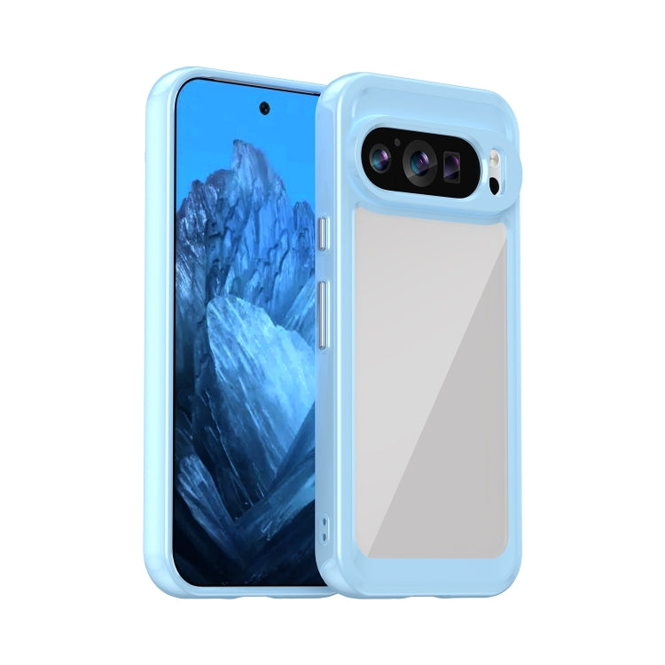 For Google Pixel 9 Colorful Series Acrylic Hybrid TPU Phone Case(Blue) - free shipping - PMC TechLife - Order now!